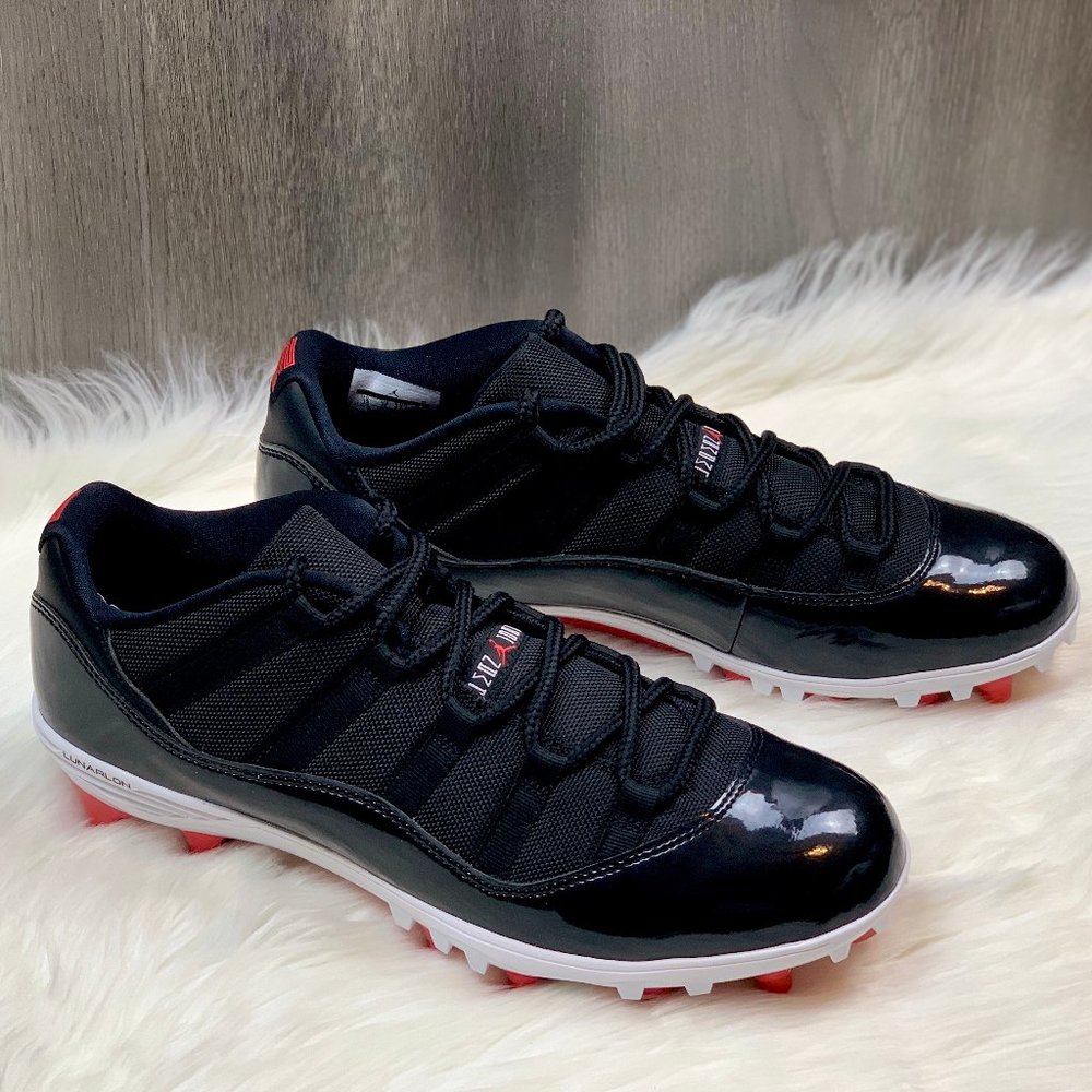 Nike Air Jordan XI 11 Retro Low TD "Bred" Cleats